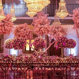 Event decoration with flowers