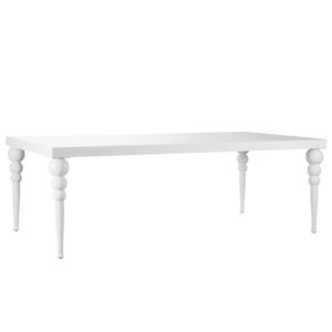 Cartier Dining Table White & White