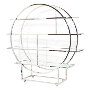 Cosmopolitan Back Bar/Shelf Silver