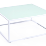 Mod White Square Coffee Table