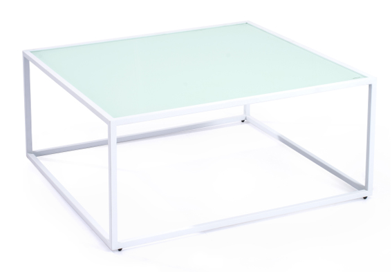 Mod White Square Coffee Table