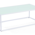 Mod White Rectangle Coffee Table