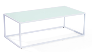 Mod White Rectangle Coffee Table