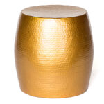 Pop Hammered Stool/Side Table Gold