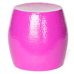 Pop Hammered Stool/Side Table Pink