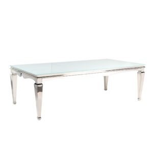 Madison Dining Table Silver/White