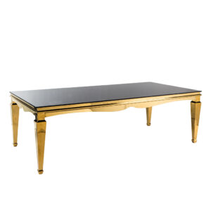 Madison Dining Table Gold/Black