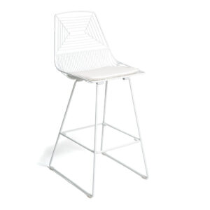 High Wire Bar Stool White