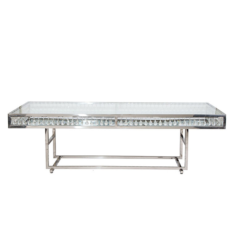 Le Crystal Dining Table Silver